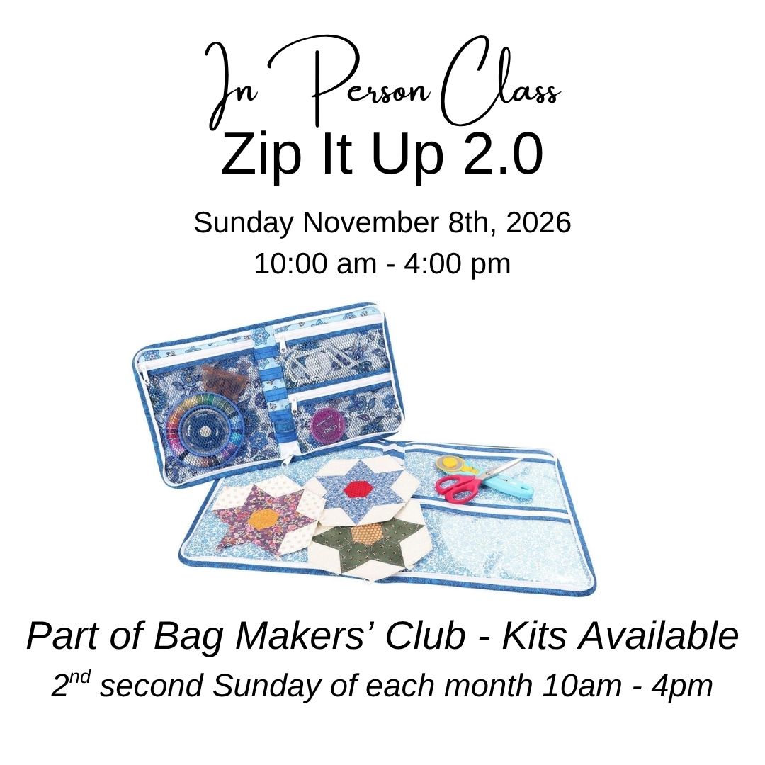Class: Bag Makers' Club | Zip it Up 2.0